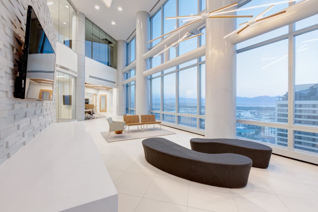 energy solutions lobby minimalist interior