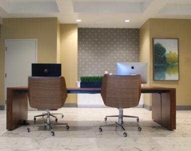 Leasing office at the Eagle Gate Apartments in downtown SLC